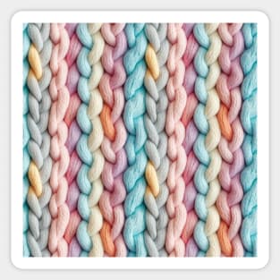 Pastel Knit Waves Sticker